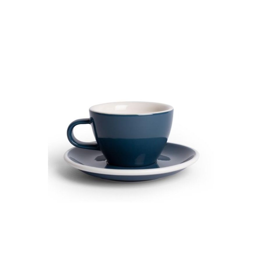 Acme Small Cappuccino kuppi 150 ml + lautanen 14 cm, Whale Blue