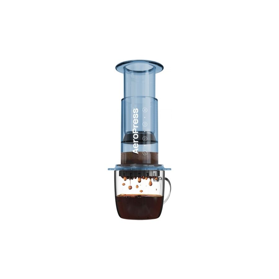 AeroPress Clear kahvinkeitin, sininen