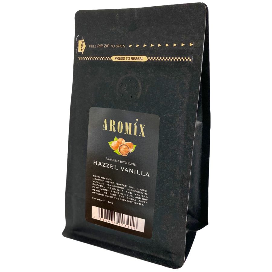 Aromix Hazzel Vanilla makukahvi 150 g suodatinjauhatus