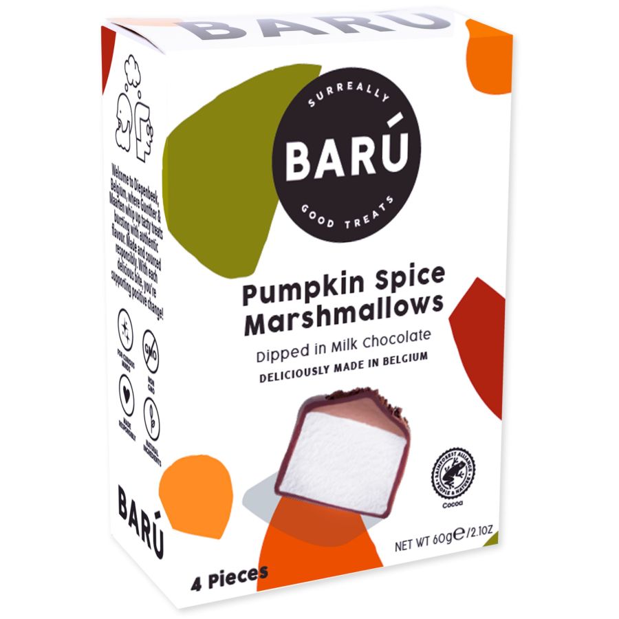 Barú Marshmallows Pumpkin Spice vaahtokarkit 60 g