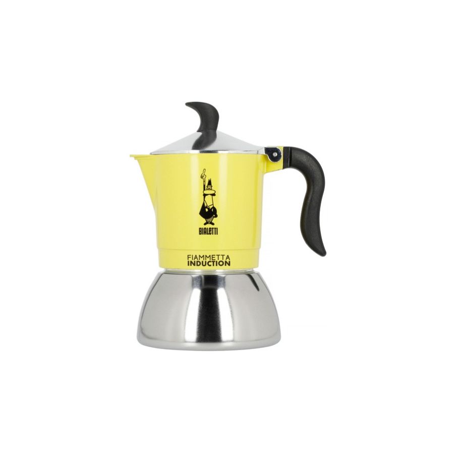 Bialetti Primavera Fiammetta Induction mutteripannu 4 kuppia, keltainen