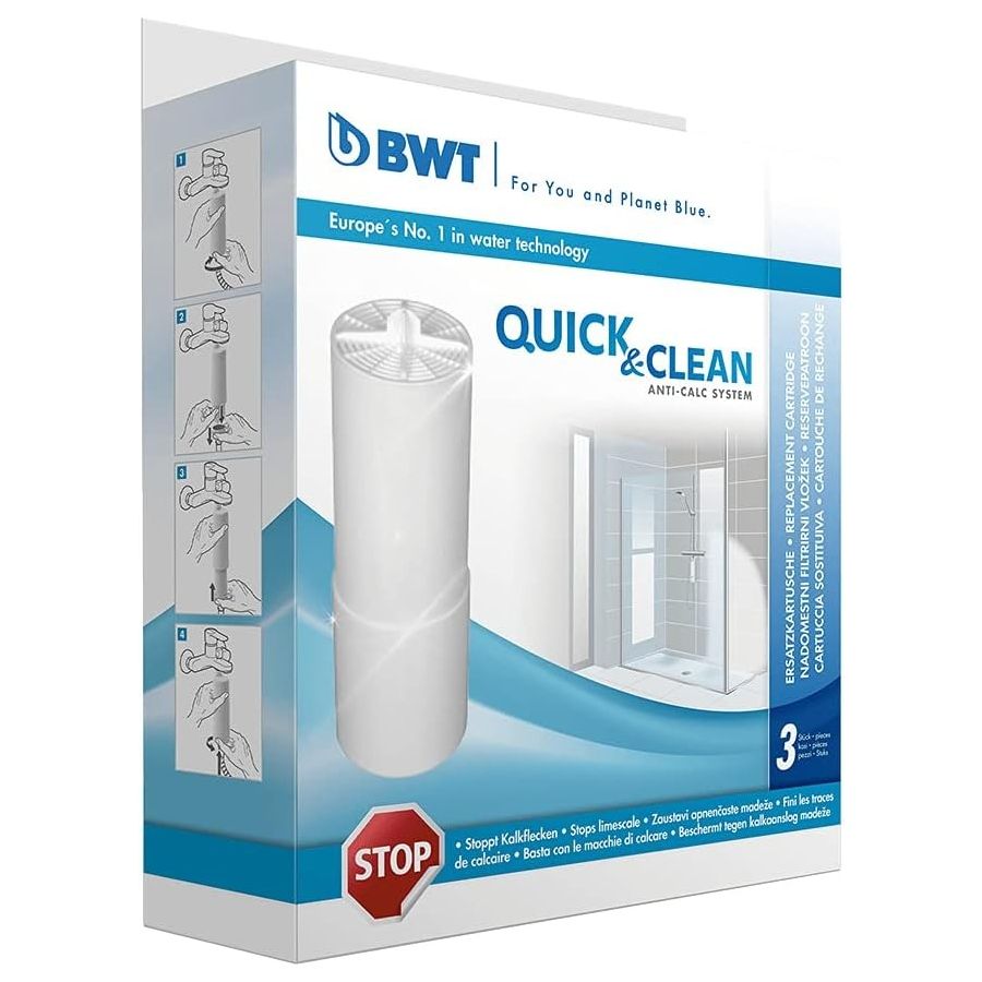 BWT Quick & Clean Anti-Calc suodatinpatruunat, 3 kpl