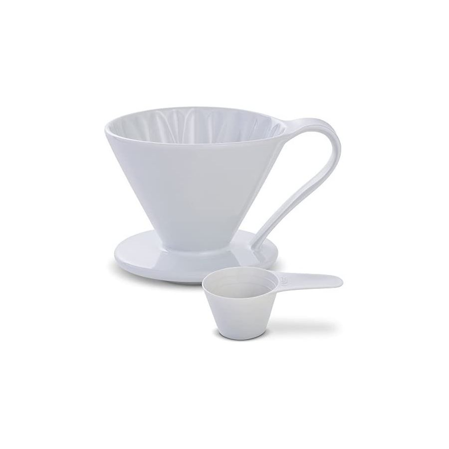 CAFEC Arita Ware Flower Dripper 4 kuppia, valkoinen