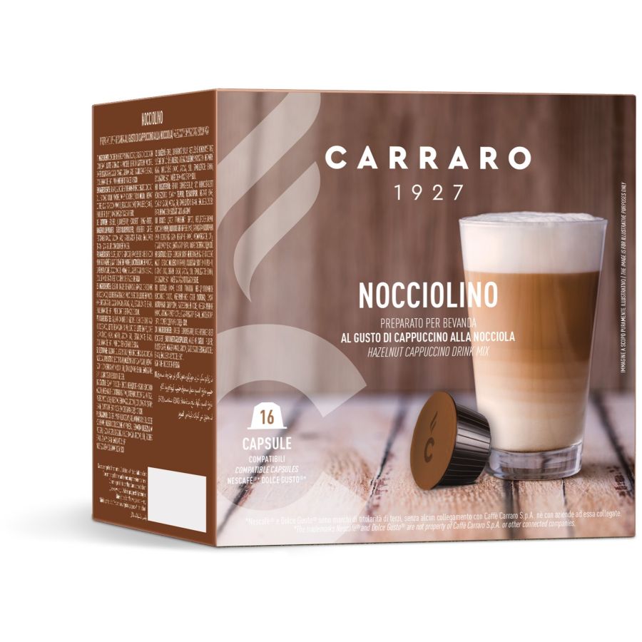 Carraro 1927 Nocciolino Dolce Gusto® Compatible Coffee Capsules, 16 pcs