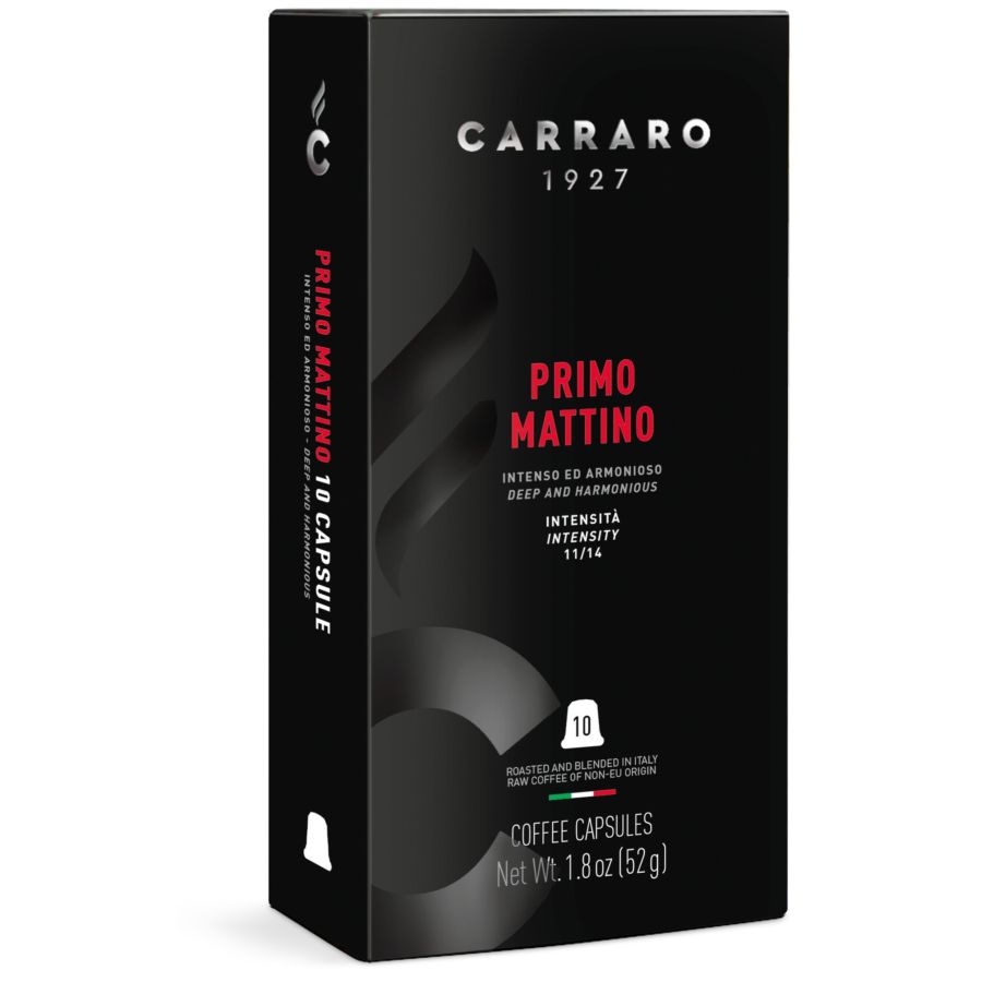 Carraro 1927 Primo Mattino Premium Nespresso-kompatibel kaffekapsel 10 st