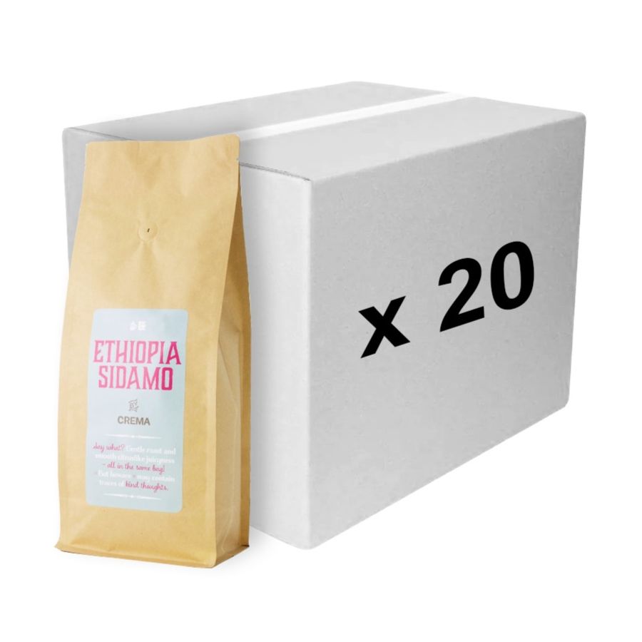 Crema Ethiopia Sidamo 20 x 1 kg kaffebönor