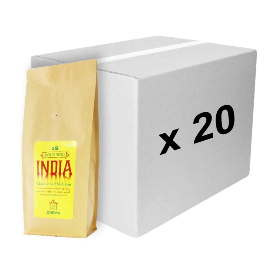 Crema India Monsooned Malabar 20 x 1 kg kaffebönor