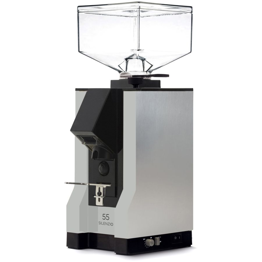 Eureka Mignon Silenzio 55 15BL Espresso Coffee Grinder, Polished Silver