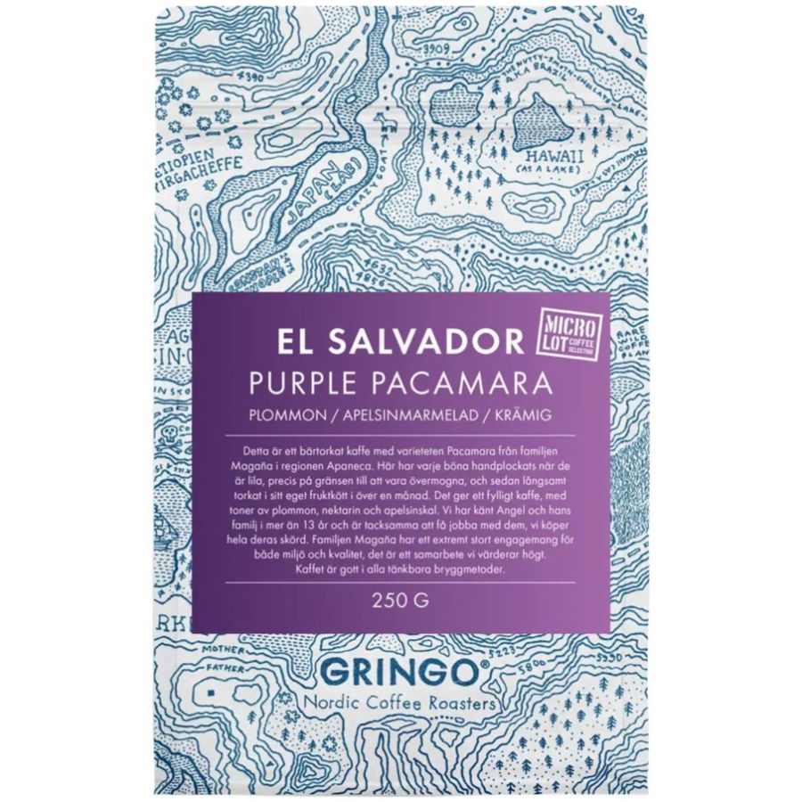 Gringo Nordic El Salvador Purple Pacamara 250 g kaffebönor