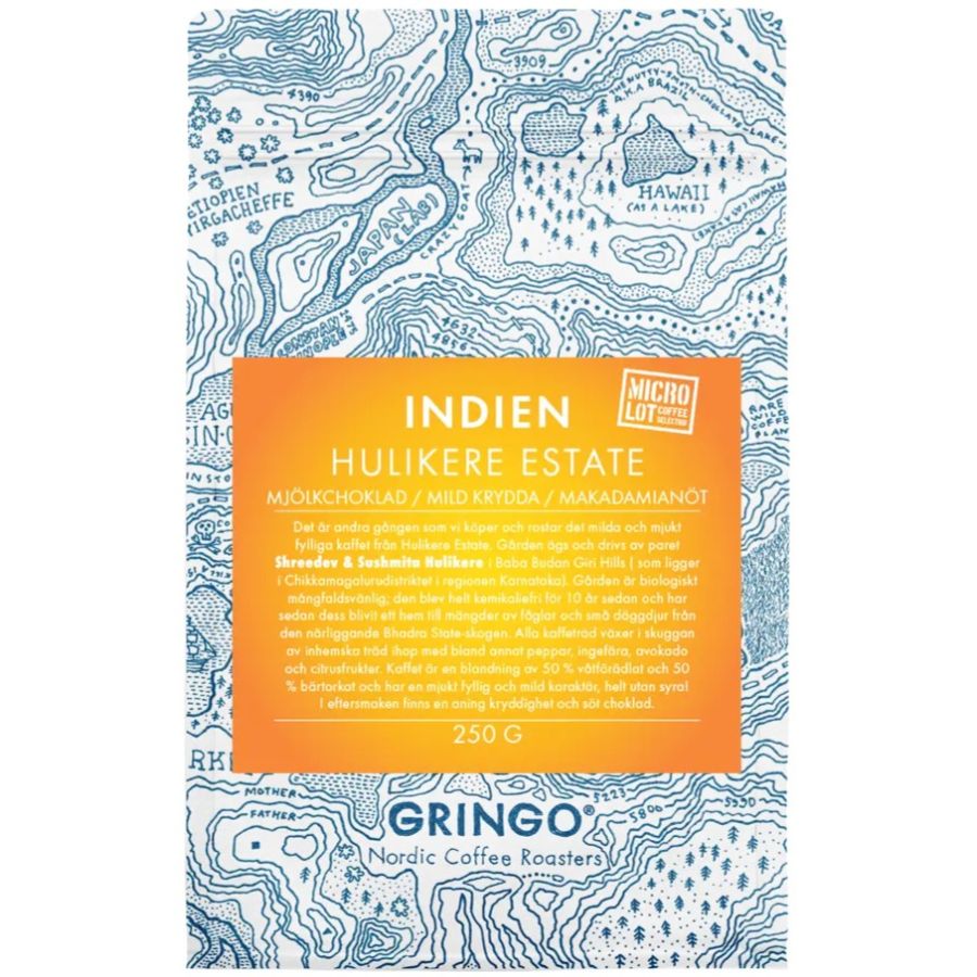 Gringo Nordic Indien Hulikere Estate 250 g Coffee Beans