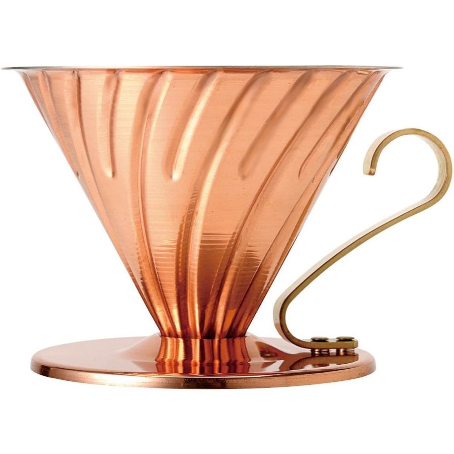 Hario V60 Copper Dripper koko 02 kuparinen suodatinsuppilo