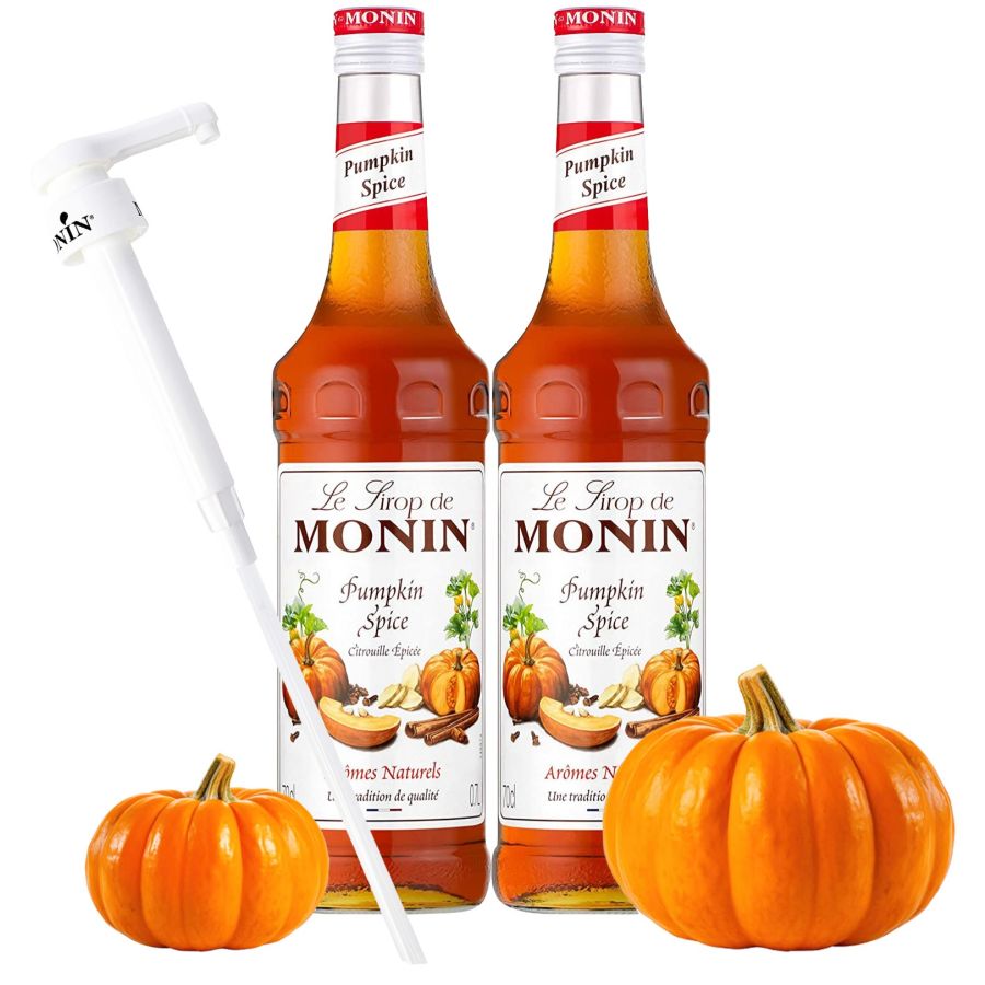 Monin Pumpkin Spice smaksirap 2 x 700 ml + pump