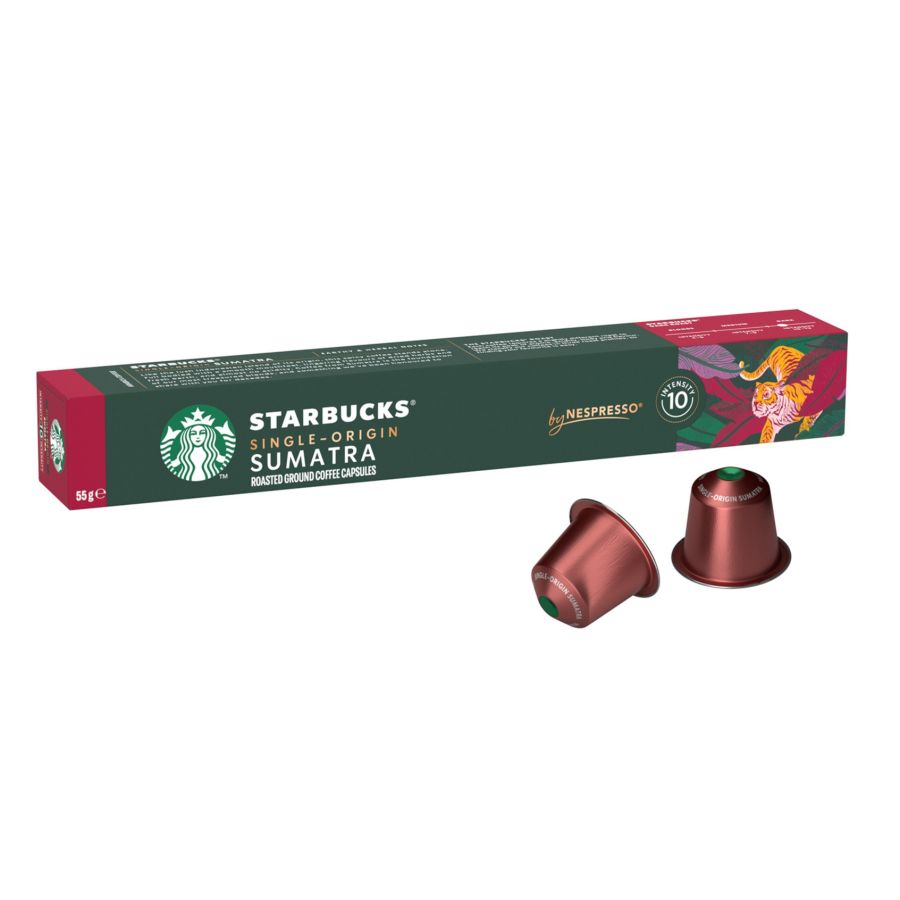 Starbucks Single Origin Sumatra Nespresso-yhteensopivat kahvikapselit 10 kpl