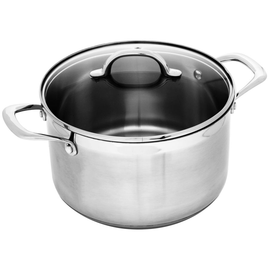 Swiss Diamond Premium Steel Induction Cooking Pot With Lid 24 cm / 5.6 l