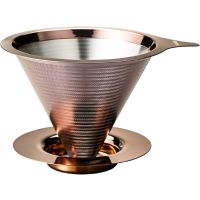 Hario V60 Double Mesh Metal Dripper Size 02, Rose Gold