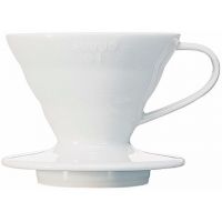 Hario V60 Dripper koko 01 keraaminen suodatinsuppilo, valkoinen