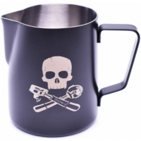 JoeFrex Powder Coated Milk Pitcher 350 ml, Black Skull