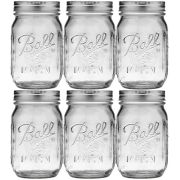 Ball Mason Jar Pint Regular Mouth 16 oz (473 ml) 6 glasburkar