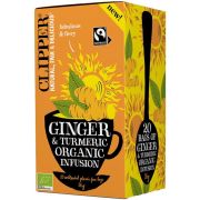 Clipper Organic Ginger & Turmeric Infusion, 20 teepussia