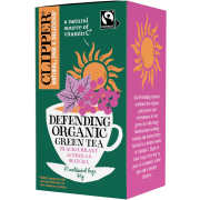 Clipper Organic Green Tea Defending Blackcurrant, Acerola & Matcha 20 teepussia