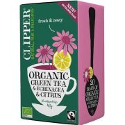 Clipper Organic Green Tea & Echinacea & Citrus 20 teepussia