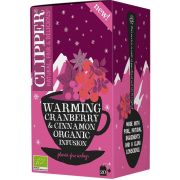 Clipper Organic Warming Cranberry & Cinnamon Infusion 20 teepussia