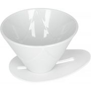 Hario V60 One Pour Dripper Mugen koko 02 keraaminen suodatinsuppilo, valkoinen