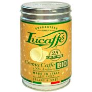 Lucaffé Crema Caffè Bio 100 % Arabica espressonapit 25 kpl - purkki